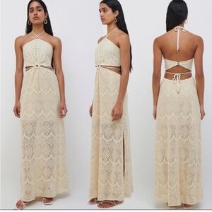 Jonathan simkhai Georgiana Crochet Swim Coverup Dress NWT